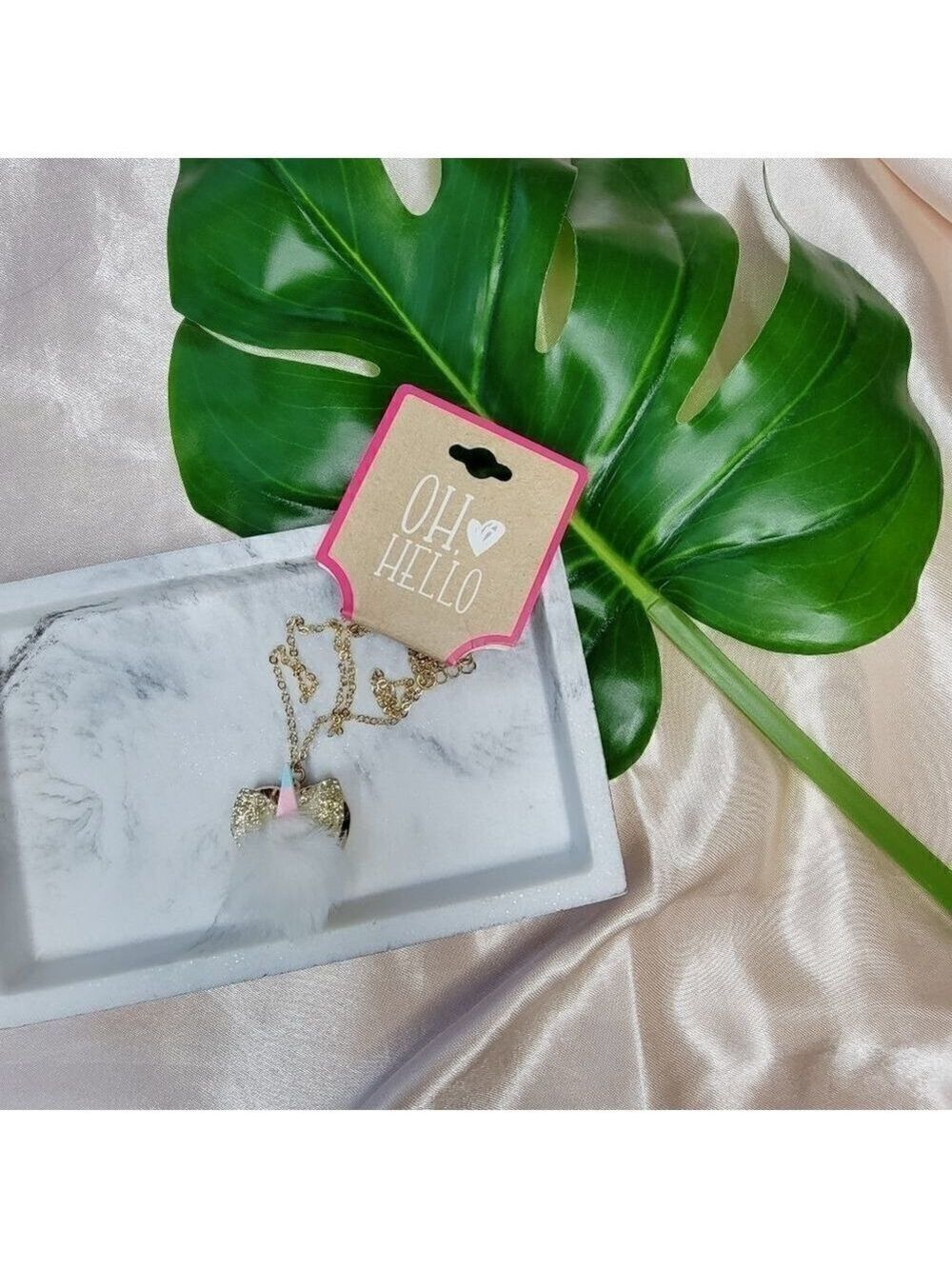 Fuzzy Unicorn Gold Plated Locket